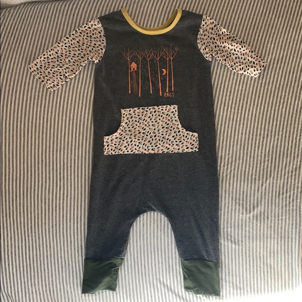 Rags to Raches 3/4 Length Romper